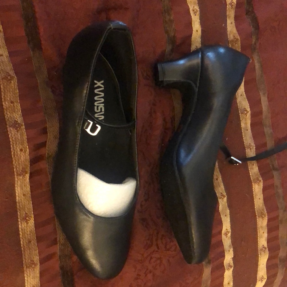 MSMAX Women's Black Pump Dance Shoes
